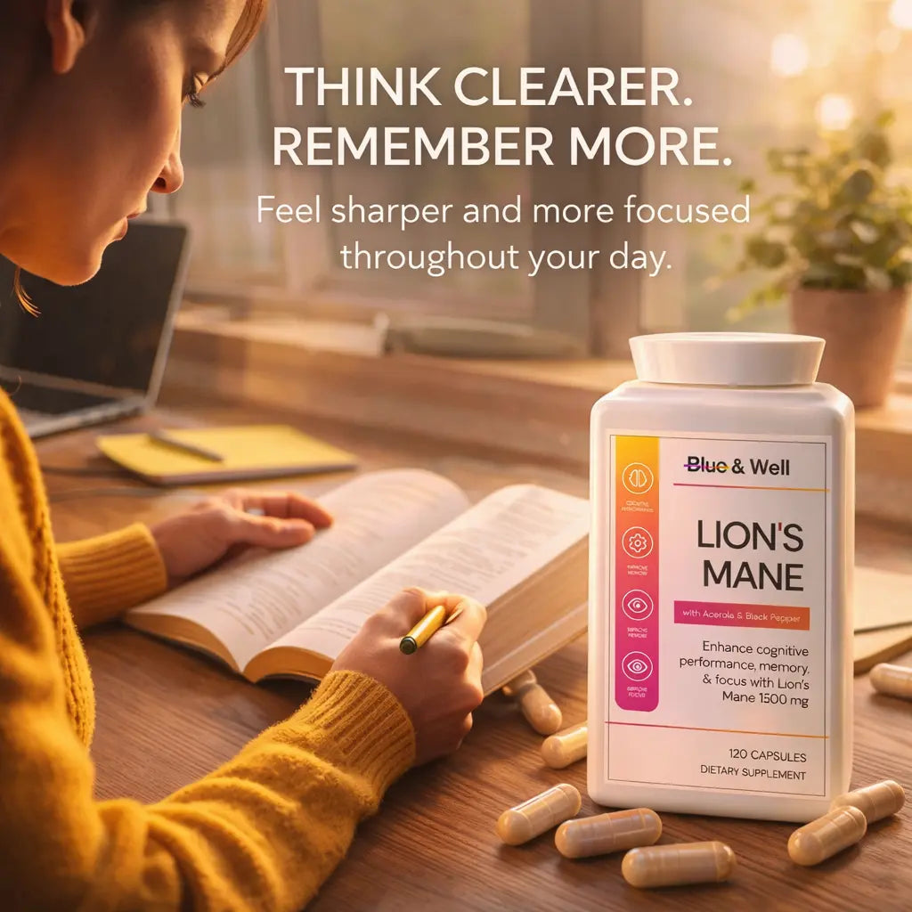 Lion's Mane Gummies Blue & Well