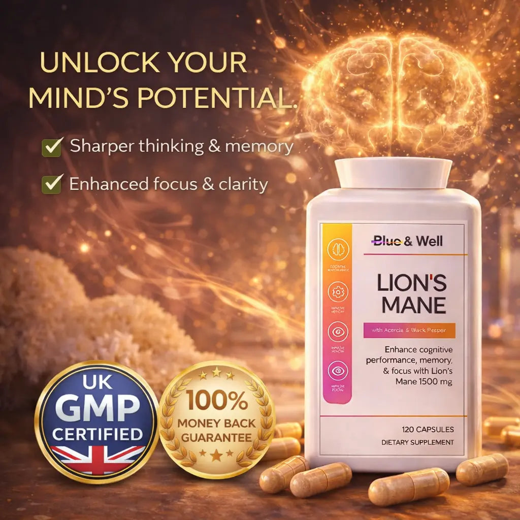 Lion's Mane Gummies Blue & Well