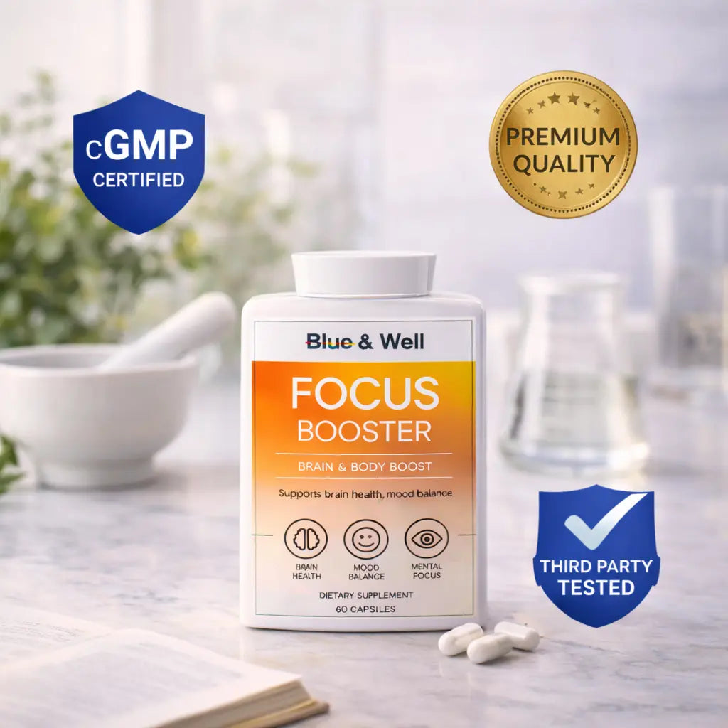 Mental Focus Brain Support Blue & Well