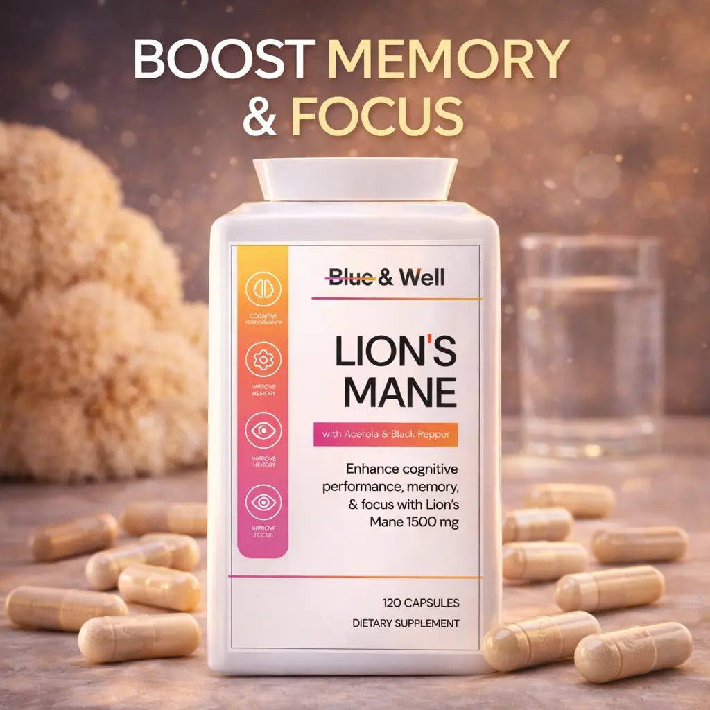 Lion's Mane Gummies Blue & Well