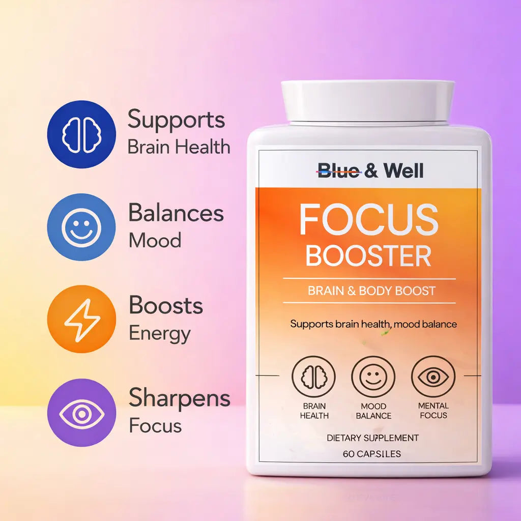 Mental Focus Brain Support Blue & Well