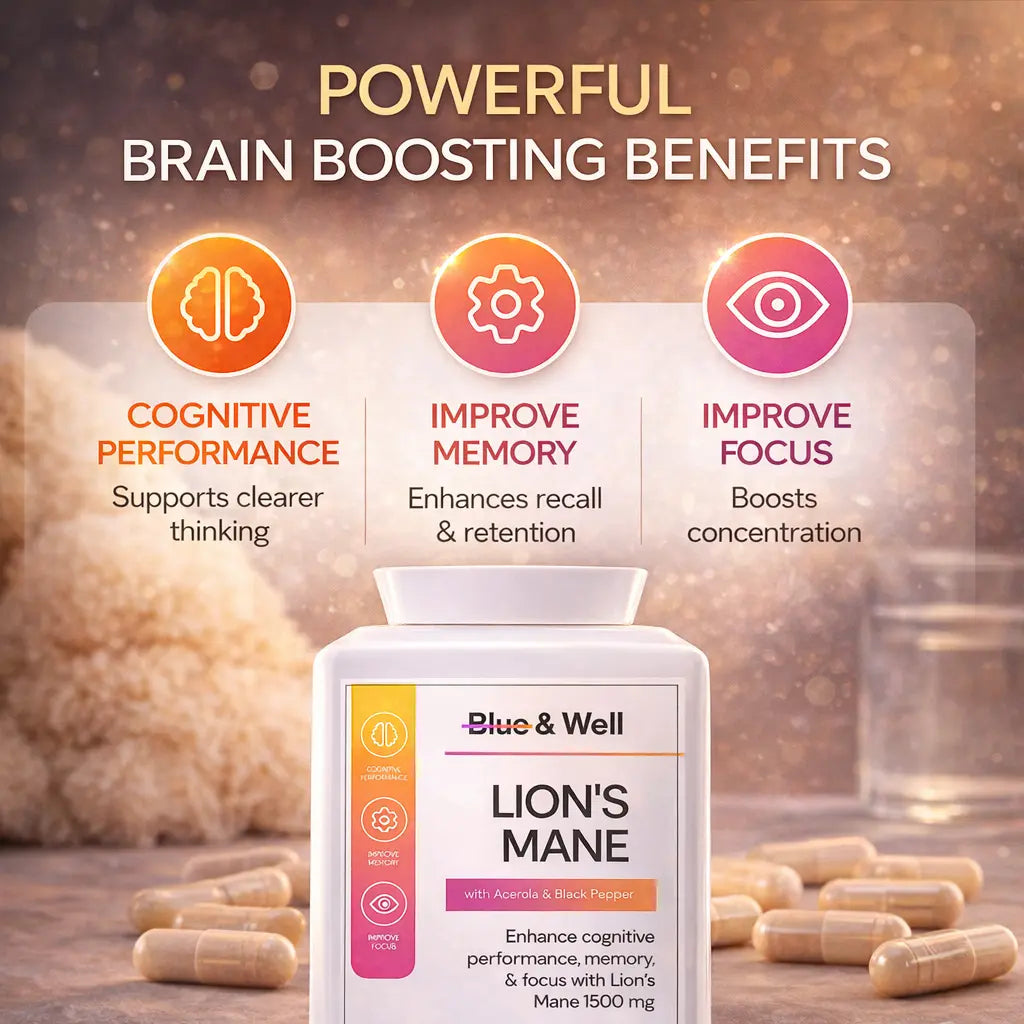 Lion's Mane Gummies Blue & Well