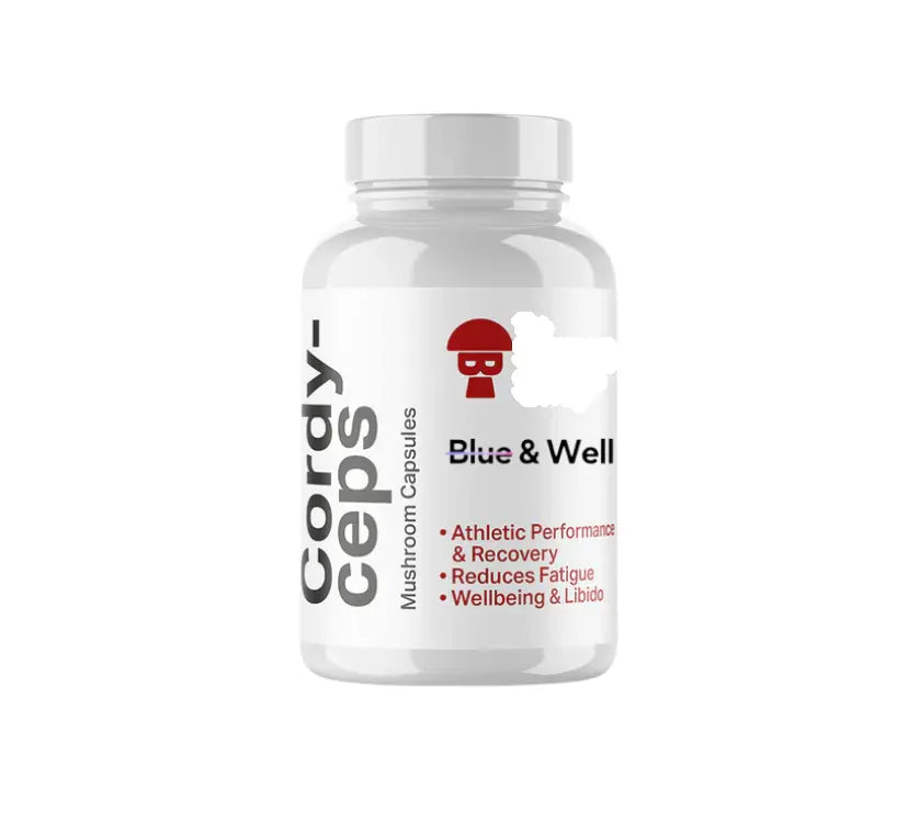 Cordyceps Mushroom Capsules - Blue & Well