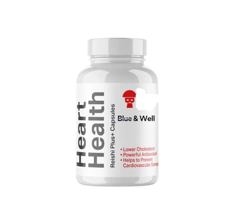 Heart Health: Reishi+ Capsules - Blue & Well