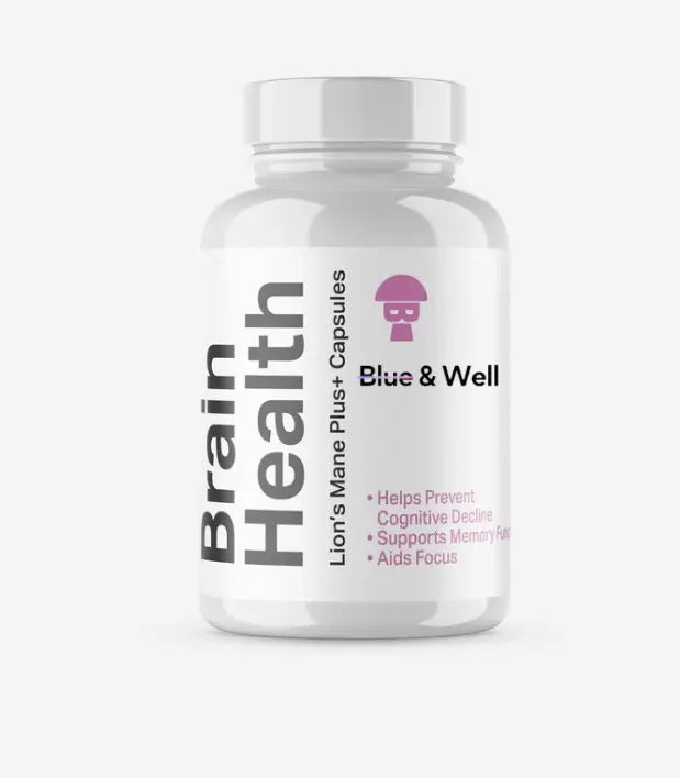 Brain Health: Lion's Mane+ Capsules - Blue & Well